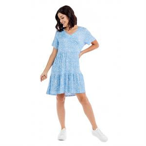 Tammy Tiered Dress - Blue