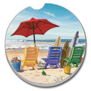 Beachy Keen - Bulk Car Coaster