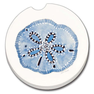 Indigo Coastal - Sand Dollar - Car Coaster