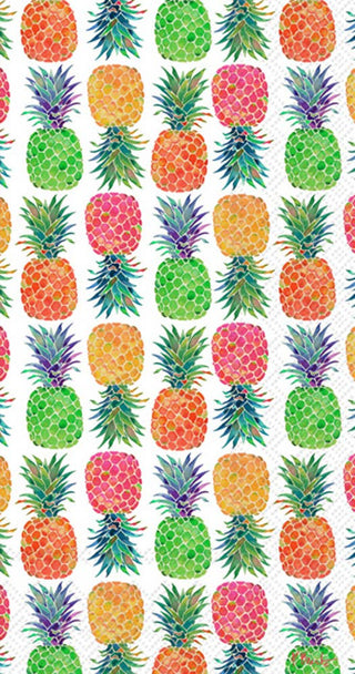 Paper Guest Towels Pack of 16 - Tahiti Pineapple Repeat