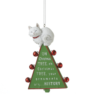 "Oh Christmas Tree" Cat Ornament