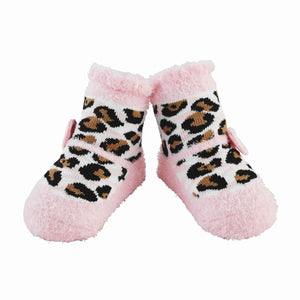 Leopard And Pink Socks