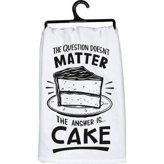 Kitchen Towel - The Answer Is Cake