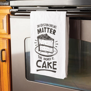 Kitchen Towel - The Answer Is Cake