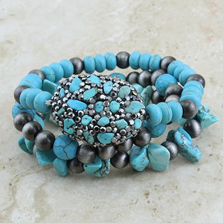 Stacked Bracelets - Available in 3 Colors