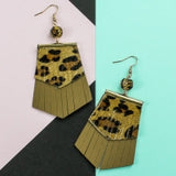 Leopard Fringe Earrings - Available in 6 Colors