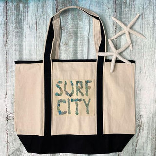 Cotton Canvas Boat Tote - Assorted Namedrop Styles