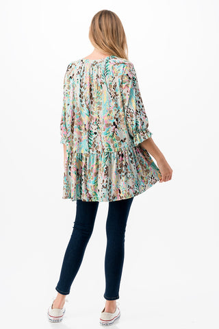 Celine Ruffle Tunic Top