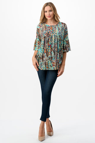 Elisa Floral Print Tunic Top