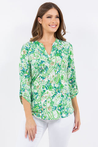 Paisley Punch Top