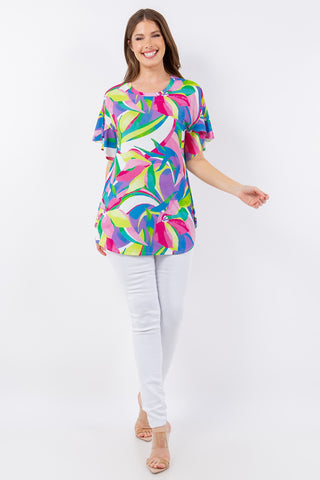 Abstract Flowers Top
