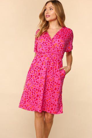 Perfect Pink Leopard Dress - Final Sale