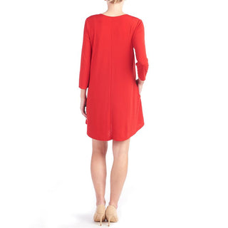Bailey Tunic Dress in Red