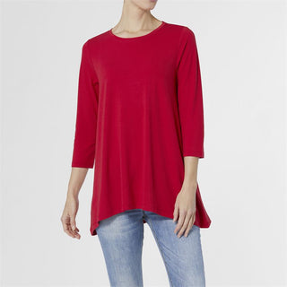 Kelsey Essential Tunic in Tango Red