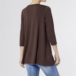 Kelsey Essential Tunic in Chocolate