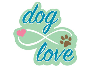 Dog Love Decal 3 inch