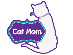 Cat Mom Decal 3 inch