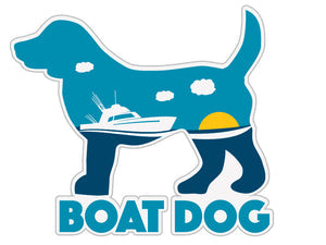 Boat Dog Decal 3 inch
