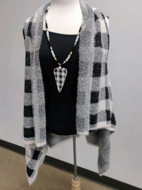 Buffalo Plaid Vests - Available in Red & White Plaid
