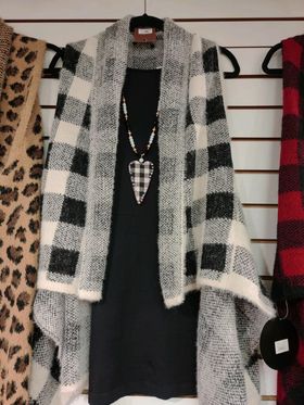 Buffalo Plaid Vests - Available in Red & White Plaid