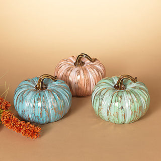 9" Resin Harvest Pumpkin - Available in 3 Colors