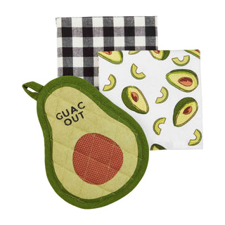 Avocado Oven Mitt And Towel Set