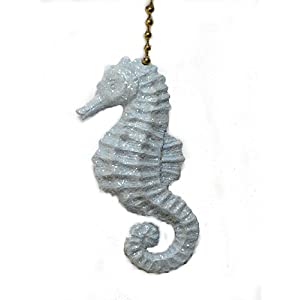Sparkling Seahorse Fan Pull