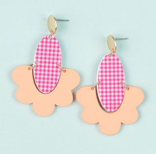 Wallace Pink Gathered Goods Earrings