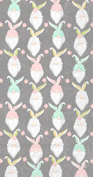 Paper Guest Towels Pack of 16 - Bunny Gnome Pattern