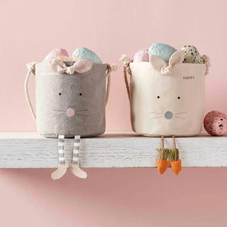 Canvas Bunny Easter Basket *2 Colors*