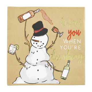 Christmas Bar Napkins - Available In 4 Styles