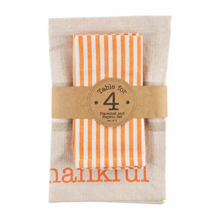 Thankful Placemat and Napkin Set