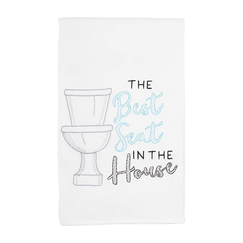 Toilet Embroidered Towel