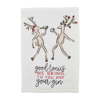 Reindeer Christmas Drinking  Towel