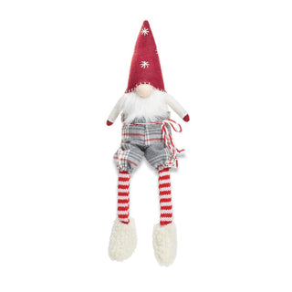 Red Felt Christmas Dangle Leg Gnome