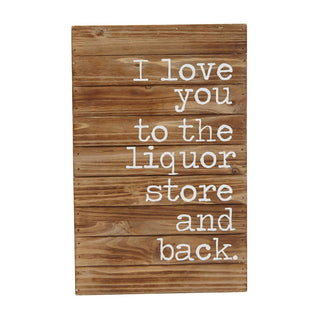 Liquor Store & Back Plaque