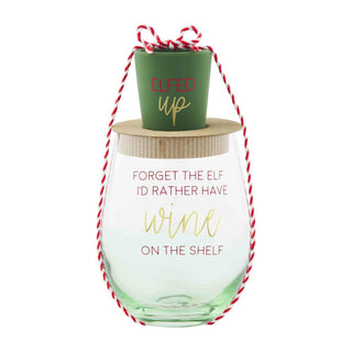 Forget The Elf Wine Glass & Shot Glass