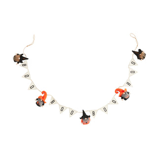 BOO HALLOWEEN GNOME GARLAND