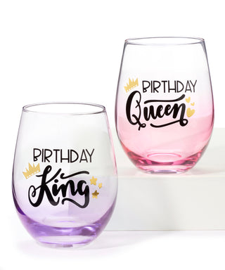 Birthday Wine Glass *King or Queen*