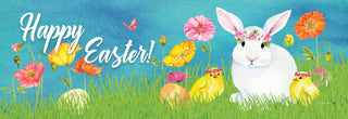 Floral Bunny and Chick-Signature Sign