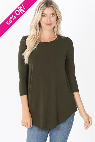 Classic Solid Top - Olive