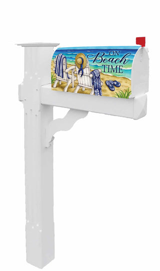 Mailbox Makeover-Beach Adirondacks