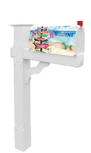 Mailbox Makeover-Beach Signs