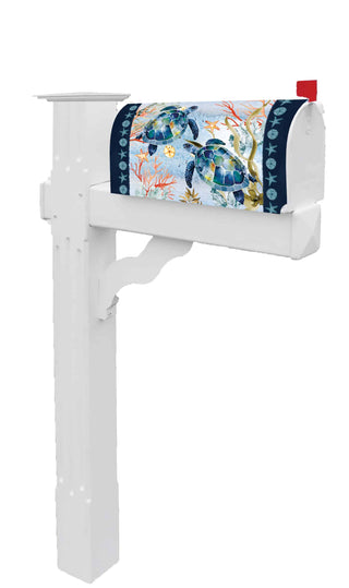 Mailbox Makeover-Watercolor Turtles