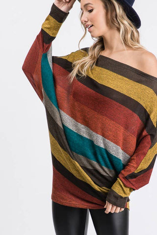 Multi Color Stripe Top
