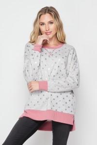 Tickled Pink Sweater Top