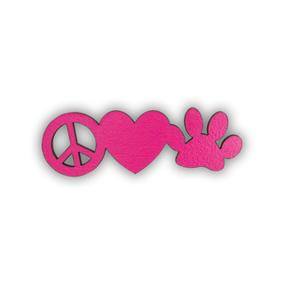 Word Magnet - Peace, Love, Dog