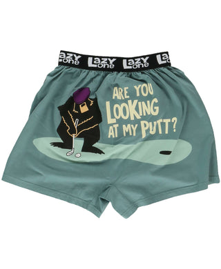 Looking at My Putt? Men's Funny Boxer