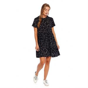 Poncey Dress - Black Leopard