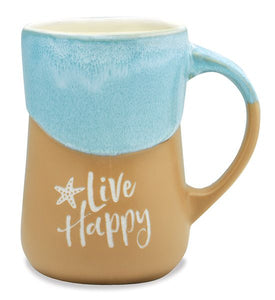Live Happy Wave Mug